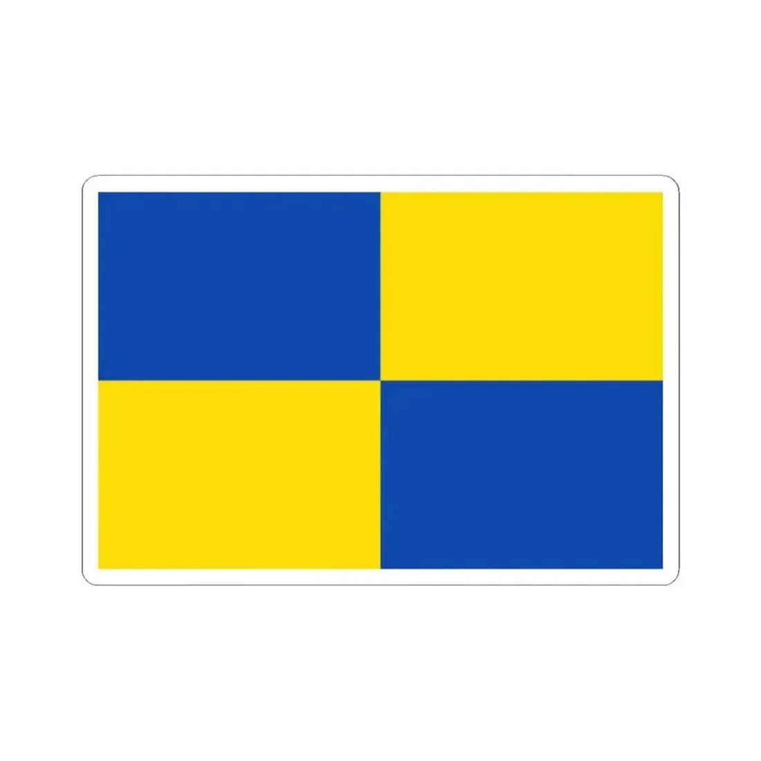 Bandera de Zapallar (Chile) STICKER Vinyl Kiss-Cut Decal 2 Inch White - The Sticker Space