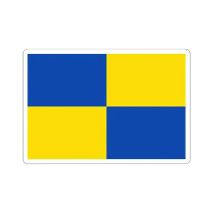 Bandera de Zapallar (Chile) STICKER Vinyl Kiss-Cut Decal 2 Inch White - The Sticker Space