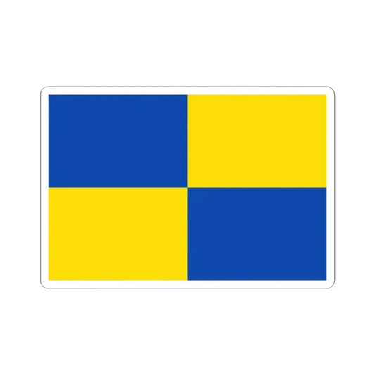 Bandera de Zapallar (Chile) STICKER Vinyl Kiss-Cut Decal 2 Inch White - The Sticker Space