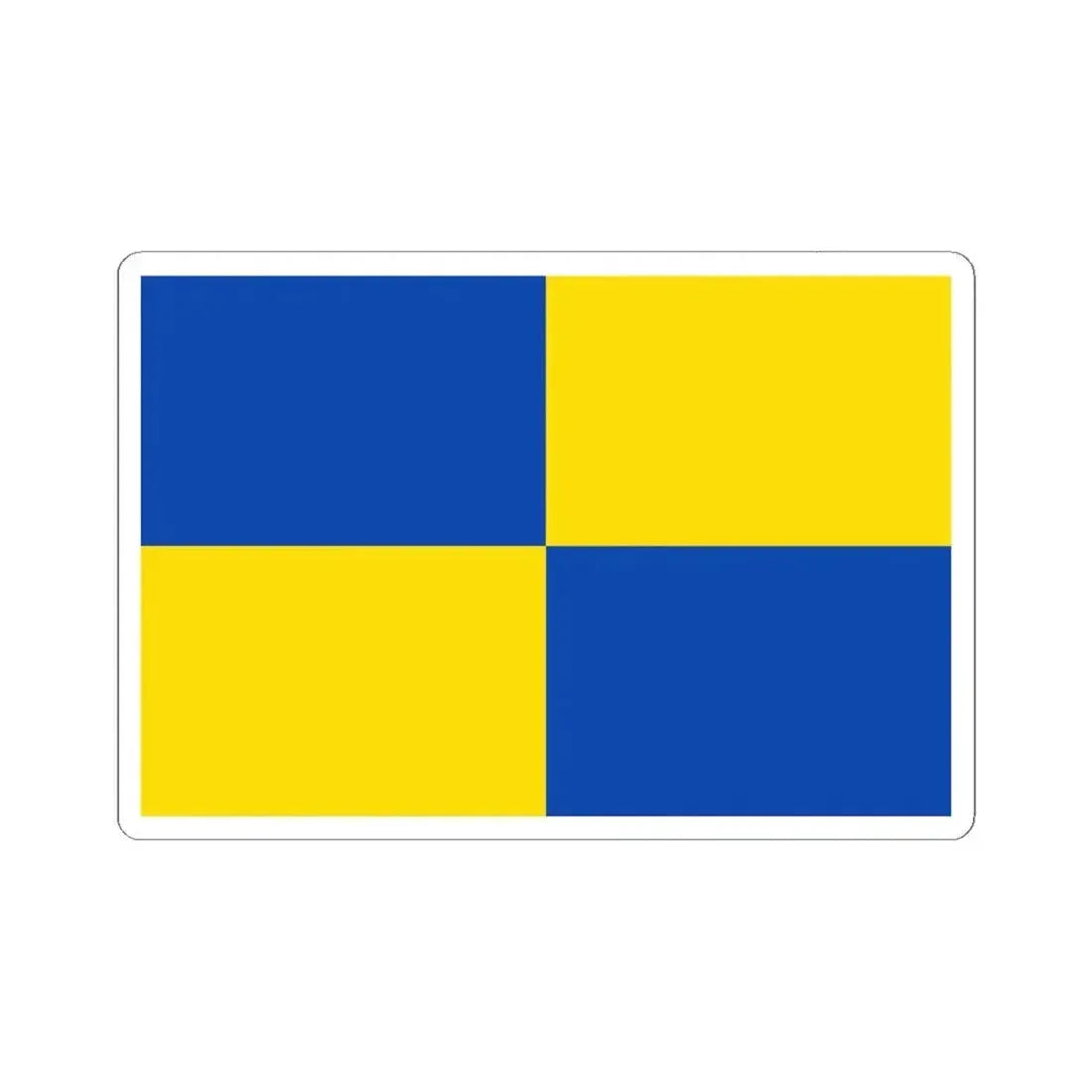 Bandera de Zapallar (Chile) STICKER Vinyl Kiss-Cut Decal 6 Inch White - The Sticker Space