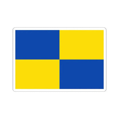 Bandera de Zapallar (Chile) STICKER Vinyl Kiss-Cut Decal 6 Inch White - The Sticker Space