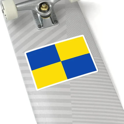 Bandera de Zapallar (Chile) STICKER Vinyl Kiss-Cut Decal - The Sticker Space