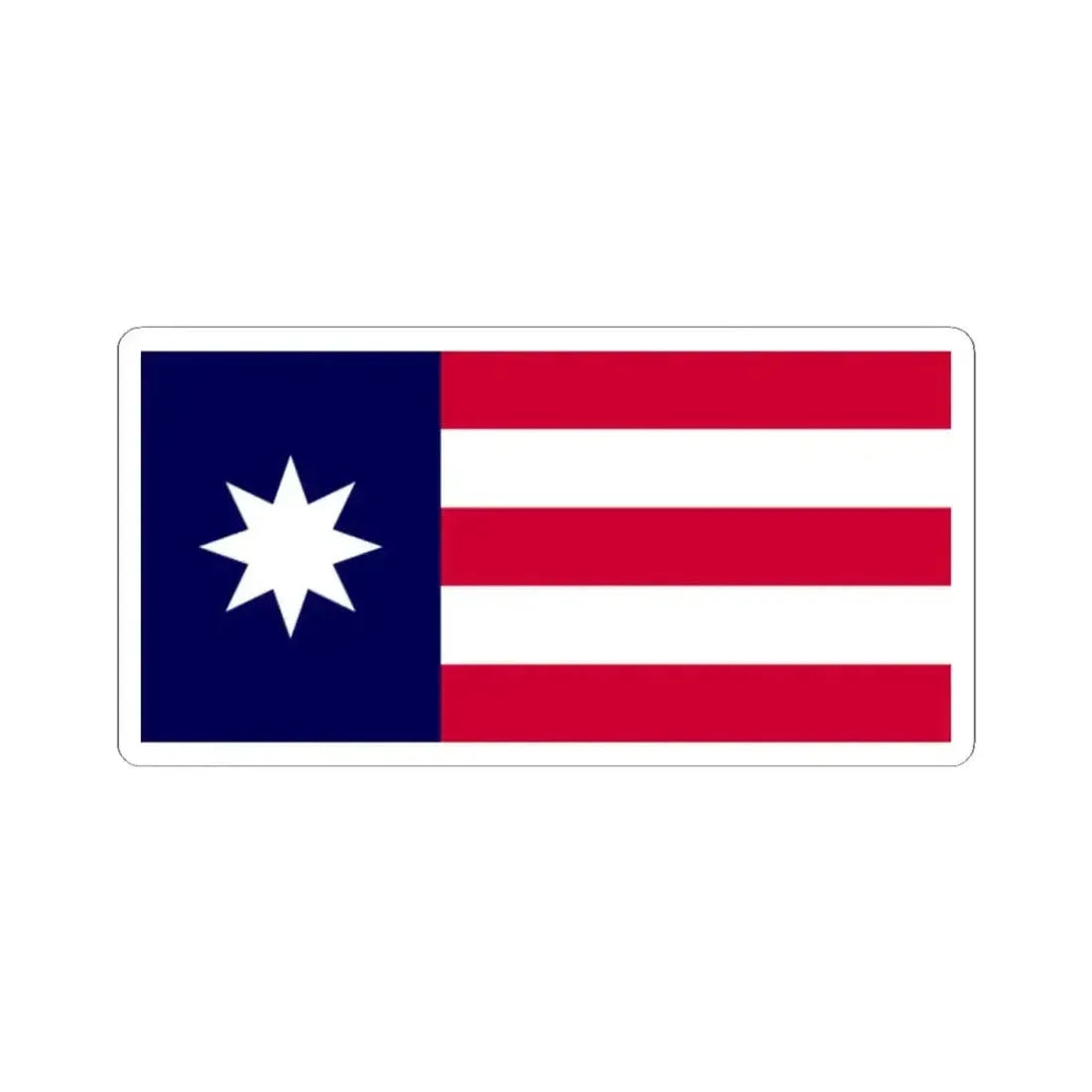 Bandera del Club de la Habana (Cuba) STICKER Vinyl Kiss-Cut Decal 2 Inch White - The Sticker Space