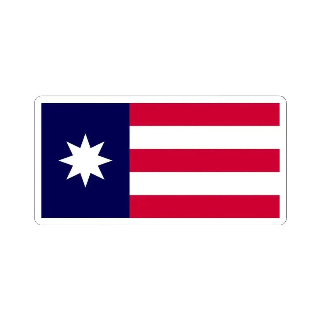 Bandera del Club de la Habana (Cuba) STICKER Vinyl Kiss-Cut Decal 3 Inch White - The Sticker Space