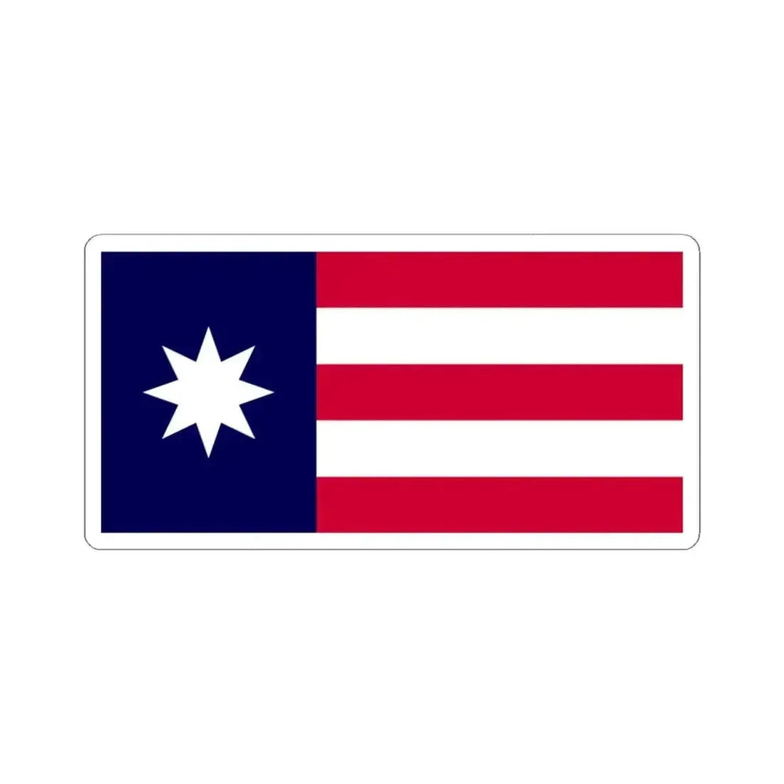 Bandera del Club de la Habana (Cuba) STICKER Vinyl Kiss-Cut Decal 4 Inch White - The Sticker Space