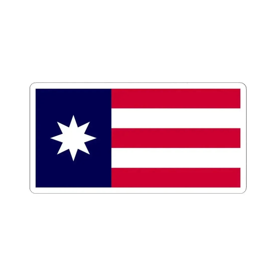 Bandera del Club de la Habana (Cuba) STICKER Vinyl Kiss-Cut Decal 6 Inch White - The Sticker Space