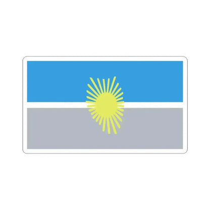 Bandera del Departamento General Alvear (Argentina) STICKER Vinyl Kiss-Cut Decal 3 Inch White - The Sticker Space