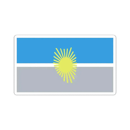 Bandera del Departamento General Alvear (Argentina) STICKER Vinyl Kiss-Cut Decal 4 Inch White - The Sticker Space