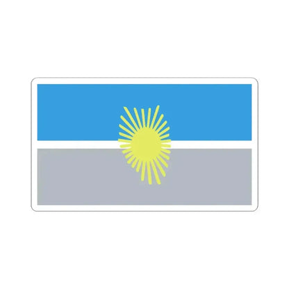 Bandera del Departamento General Alvear (Argentina) STICKER Vinyl Kiss-Cut Decal 6 Inch White - The Sticker Space