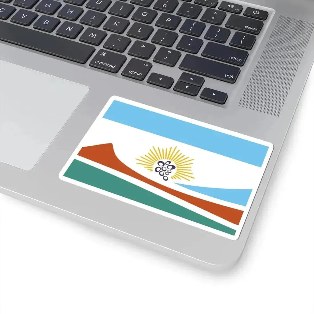 Bandera del Departamento San Rafael (Argentina) STICKER Vinyl Kiss-Cut Decal - The Sticker Space