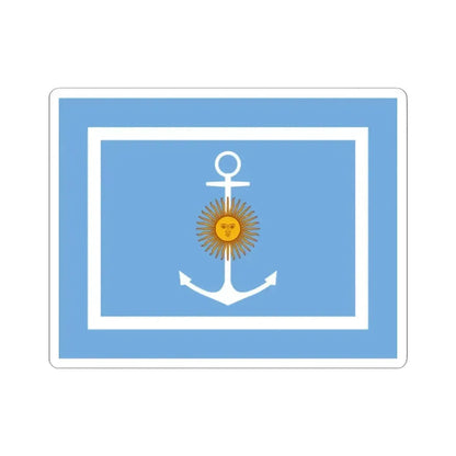 Bandera del ministro de marina de la armada Argentina (Argentina) STICKER Vinyl Kiss-Cut Decal 2 Inch White - The Sticker Space