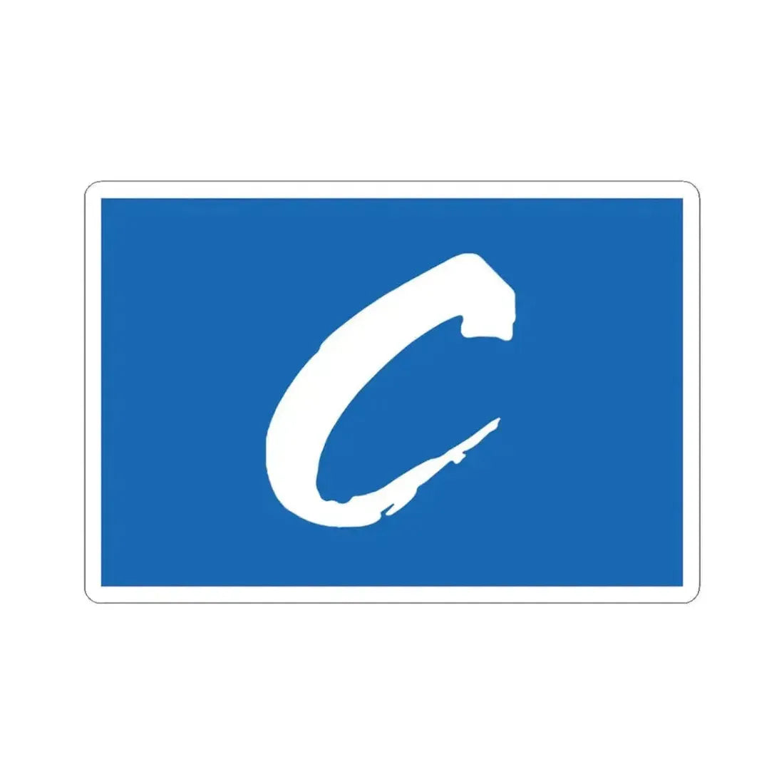 Bandera del Partido Conservador Colombiano (Colombia) STICKER Vinyl Kiss-Cut Decal 3 Inch White - The Sticker Space