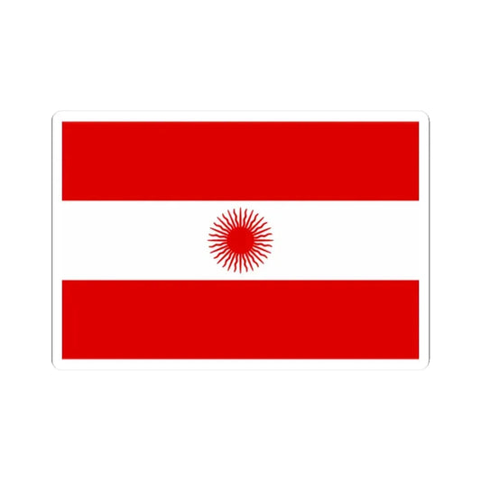 Bandera del Peru 1822 (Peru) STICKER Vinyl Kiss-Cut Decal 2 Inch White - The Sticker Space