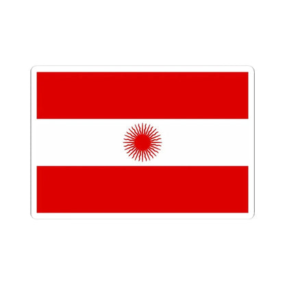 Bandera del Peru 1822 (Peru) STICKER Vinyl Kiss-Cut Decal 4 Inch White - The Sticker Space