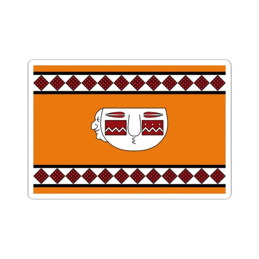 Bandera del pueblo Lule (Argentina) STICKER Vinyl Kiss-Cut Decal 2 Inch White - The Sticker Space