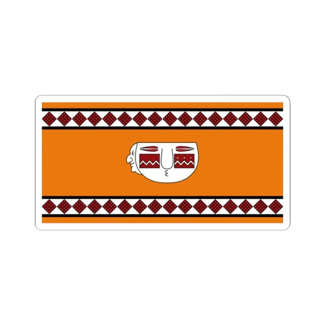 Bandera del pueblo Lule variante (Argentina) STICKER Vinyl Kiss-Cut Decal 2 Inch White - The Sticker Space