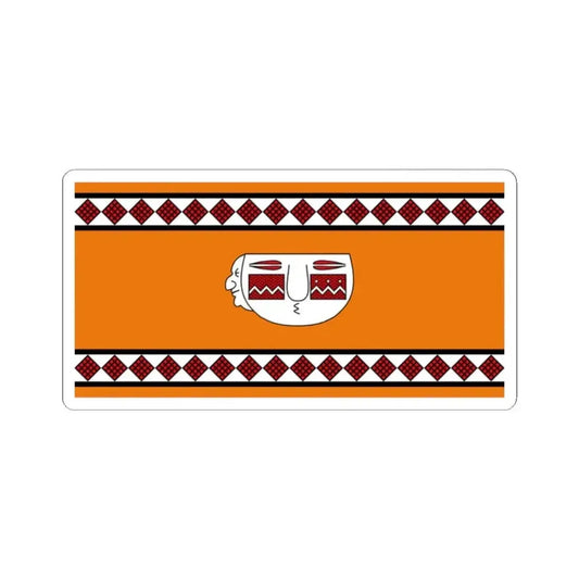 Bandera del pueblo Lule variante (Argentina) STICKER Vinyl Kiss-Cut Decal 2 Inch White - The Sticker Space