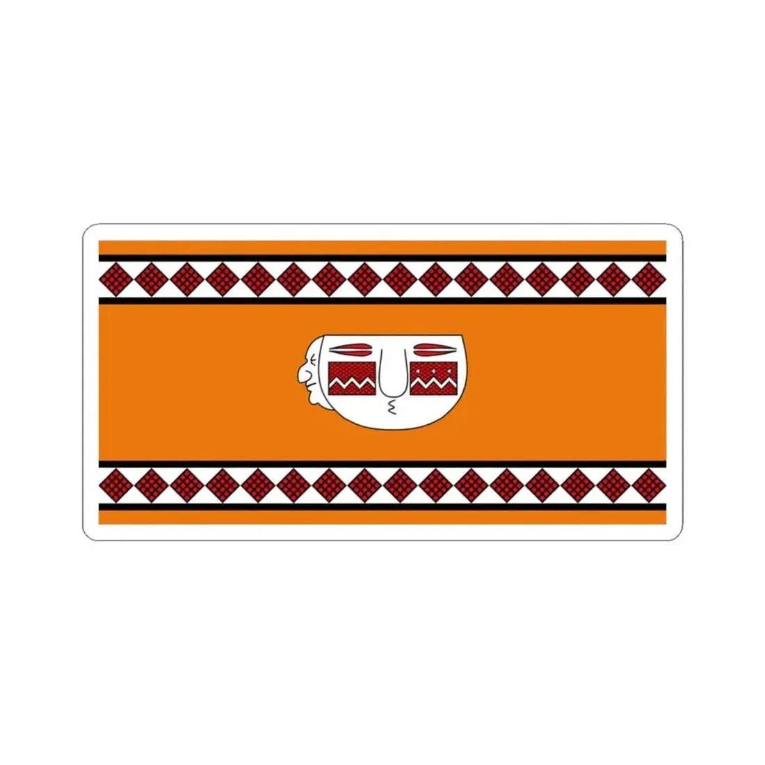 Bandera del pueblo Lule variante (Argentina) STICKER Vinyl Kiss-Cut Decal 3 Inch White - The Sticker Space