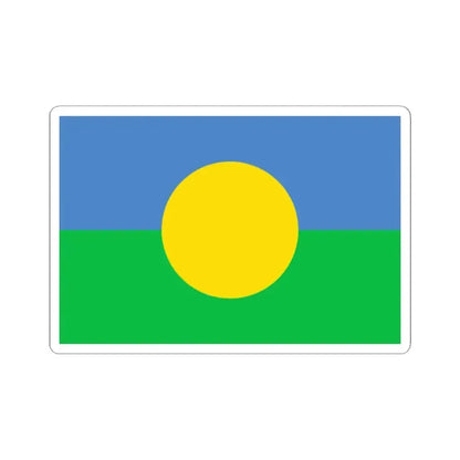 Bandera del pueblo Mbya Guarani de Yyryapu (Argentina) STICKER Vinyl Kiss-Cut Decal 2 Inch White - The Sticker Space