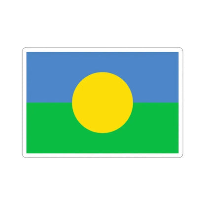 Bandera del pueblo Mbya Guarani de Yyryapu (Argentina) STICKER Vinyl Kiss-Cut Decal 3 Inch White - The Sticker Space