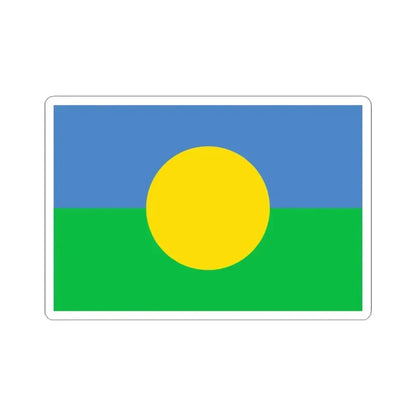 Bandera del pueblo Mbya Guarani de Yyryapu (Argentina) STICKER Vinyl Kiss-Cut Decal 4 Inch White - The Sticker Space