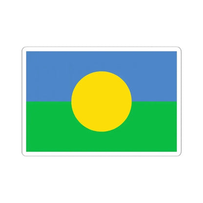 Bandera del pueblo Mbya Guarani de Yyryapu (Argentina) STICKER Vinyl Kiss-Cut Decal 6 Inch White - The Sticker Space