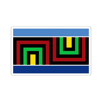 Bandera del pueblo Qom (Argentina) STICKER Vinyl Kiss-Cut Decal 3 Inch White - The Sticker Space