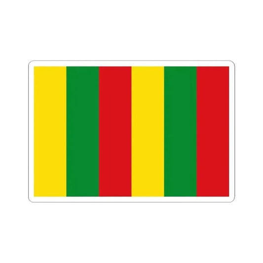 Bandera del pueblo Qom tricolor (Argentina) STICKER Vinyl Kiss-Cut Decal 2 Inch White - The Sticker Space