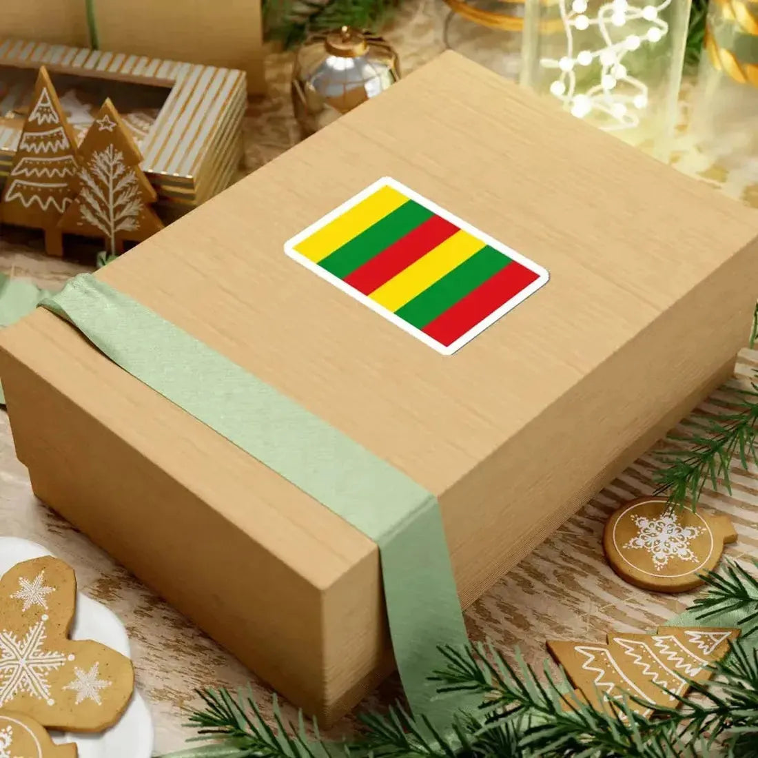 Bandera del pueblo Qom tricolor (Argentina) STICKER Vinyl Kiss-Cut Decal - The Sticker Space