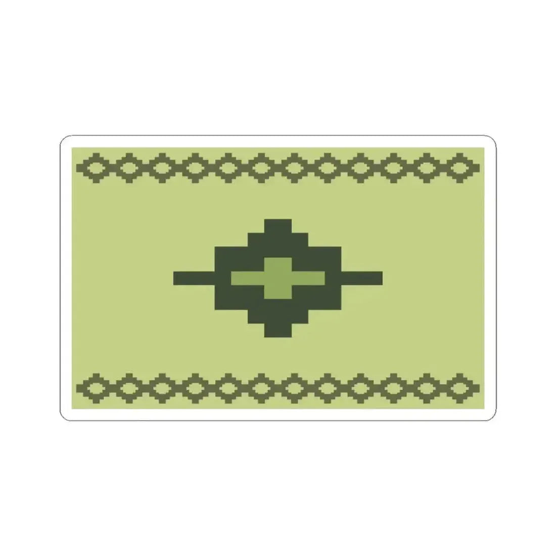 Bandera del pueblo Wichi (Argentina) STICKER Vinyl Kiss-Cut Decal 3 Inch White - The Sticker Space