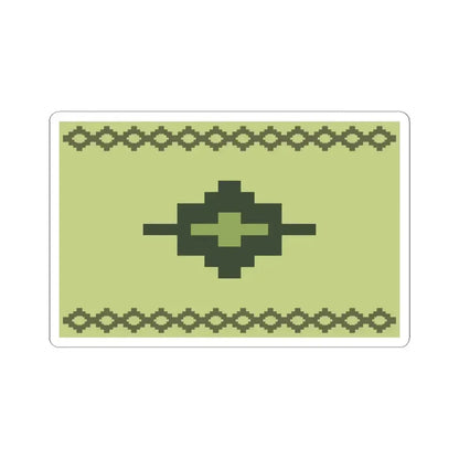 Bandera del pueblo Wichi (Argentina) STICKER Vinyl Kiss-Cut Decal 4 Inch White - The Sticker Space