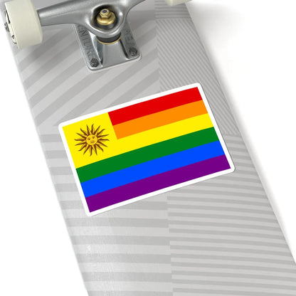 Bandera gay Uruguay (Uruguay) STICKER Vinyl Kiss-Cut Decal - The Sticker Space