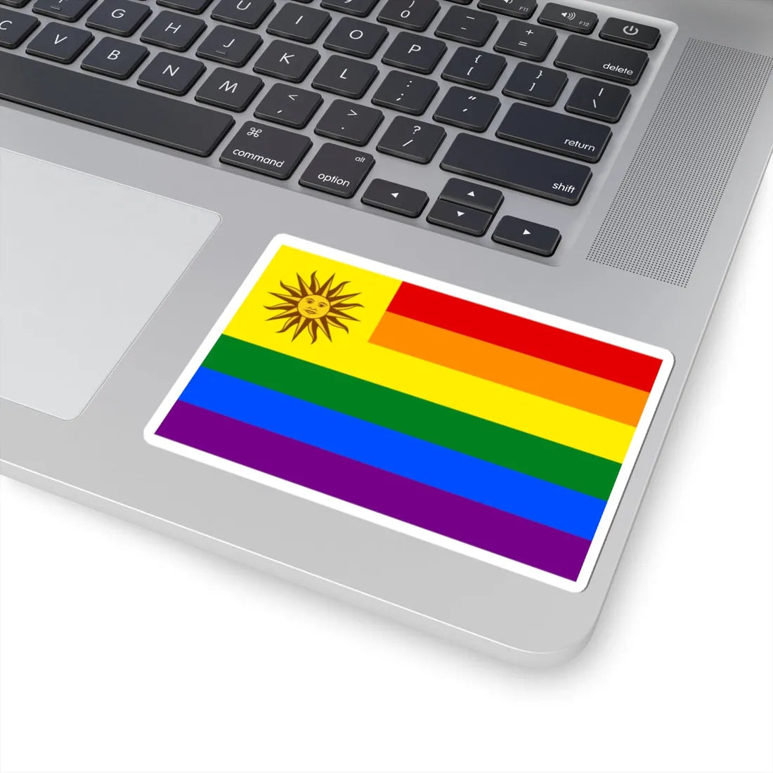 Bandera gay Uruguay (Uruguay) STICKER Vinyl Kiss-Cut Decal - The Sticker Space