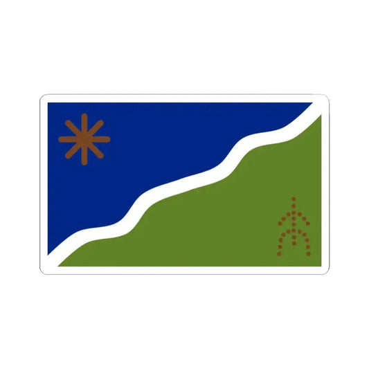 Bandera Kawesqar (Chile) STICKER Vinyl Kiss-Cut Decal 2 Inch White - The Sticker Space