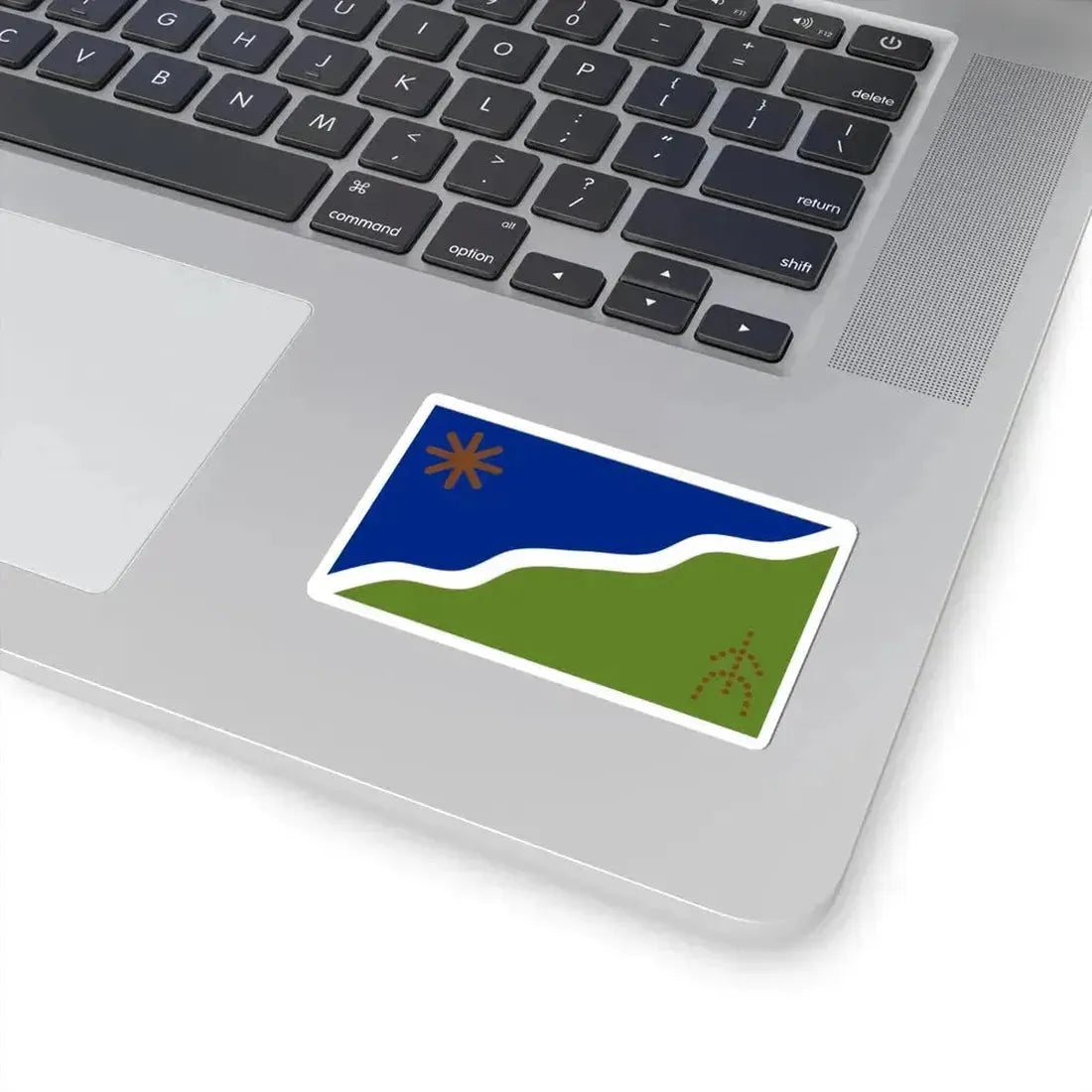 Bandera Kawesqar (Chile) STICKER Vinyl Kiss-Cut Decal - The Sticker Space