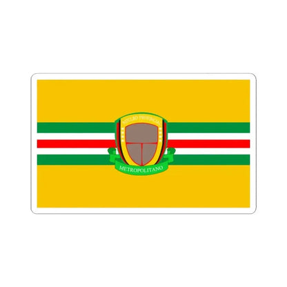 Bandera Nucleo Provincial Desarrollo Metropolitano (Colombia) STICKER Vinyl Kiss-Cut Decal 2 Inch White - The Sticker Space