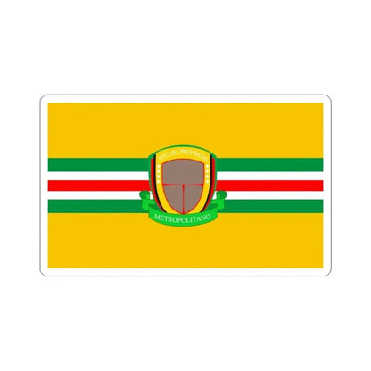 Bandera Nucleo Provincial Desarrollo Metropolitano (Colombia) STICKER Vinyl Kiss-Cut Decal 3 Inch White - The Sticker Space
