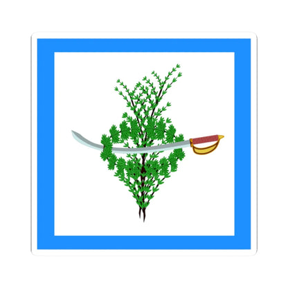 Bandera Parlamentaria de Mexico en 1815 (Mexico) STICKER Vinyl Kiss-Cut Decal 2 Inch White - The Sticker Space