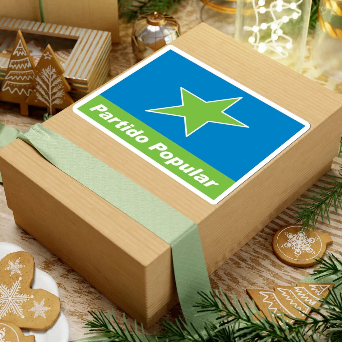 Bandera Partido Popular (Panama) STICKER Vinyl Kiss-Cut Decal - The Sticker Space