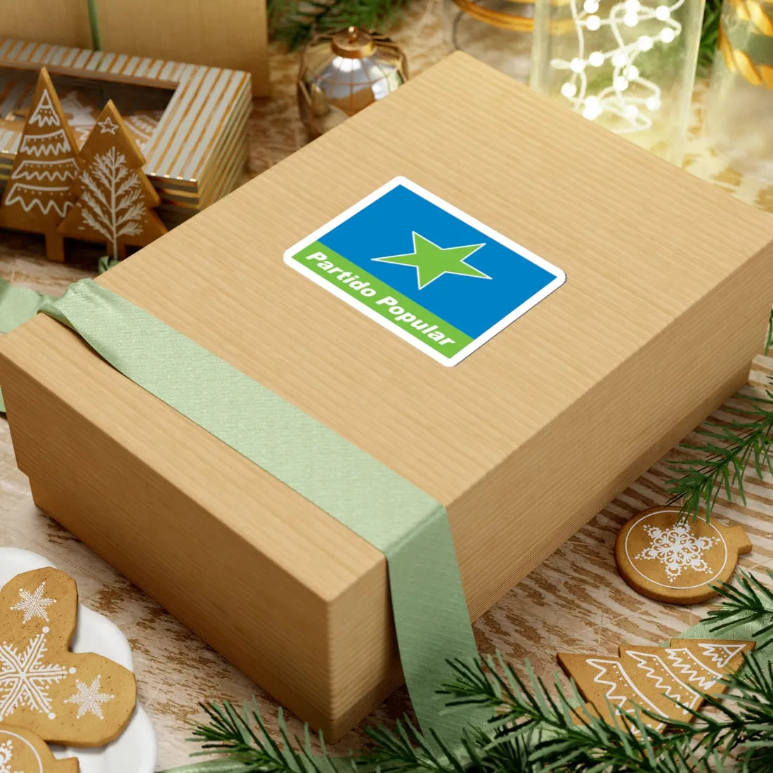 Bandera Partido Popular (Panama) STICKER Vinyl Kiss-Cut Decal - The Sticker Space