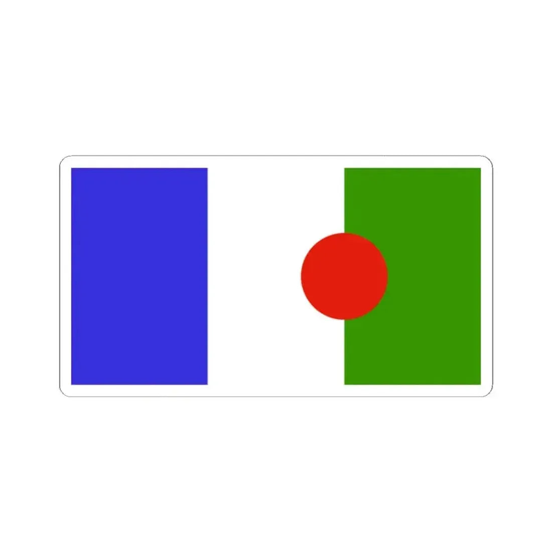 Bandera poble Batwa (Burundi) STICKER Vinyl Kiss-Cut Decal 2 Inch White - The Sticker Space