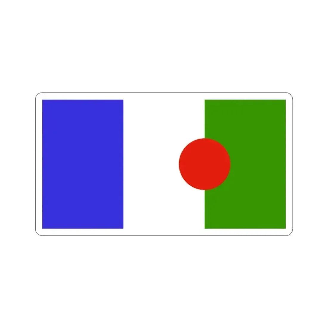 Bandera poble Batwa (Burundi) STICKER Vinyl Kiss-Cut Decal 3 Inch White - The Sticker Space