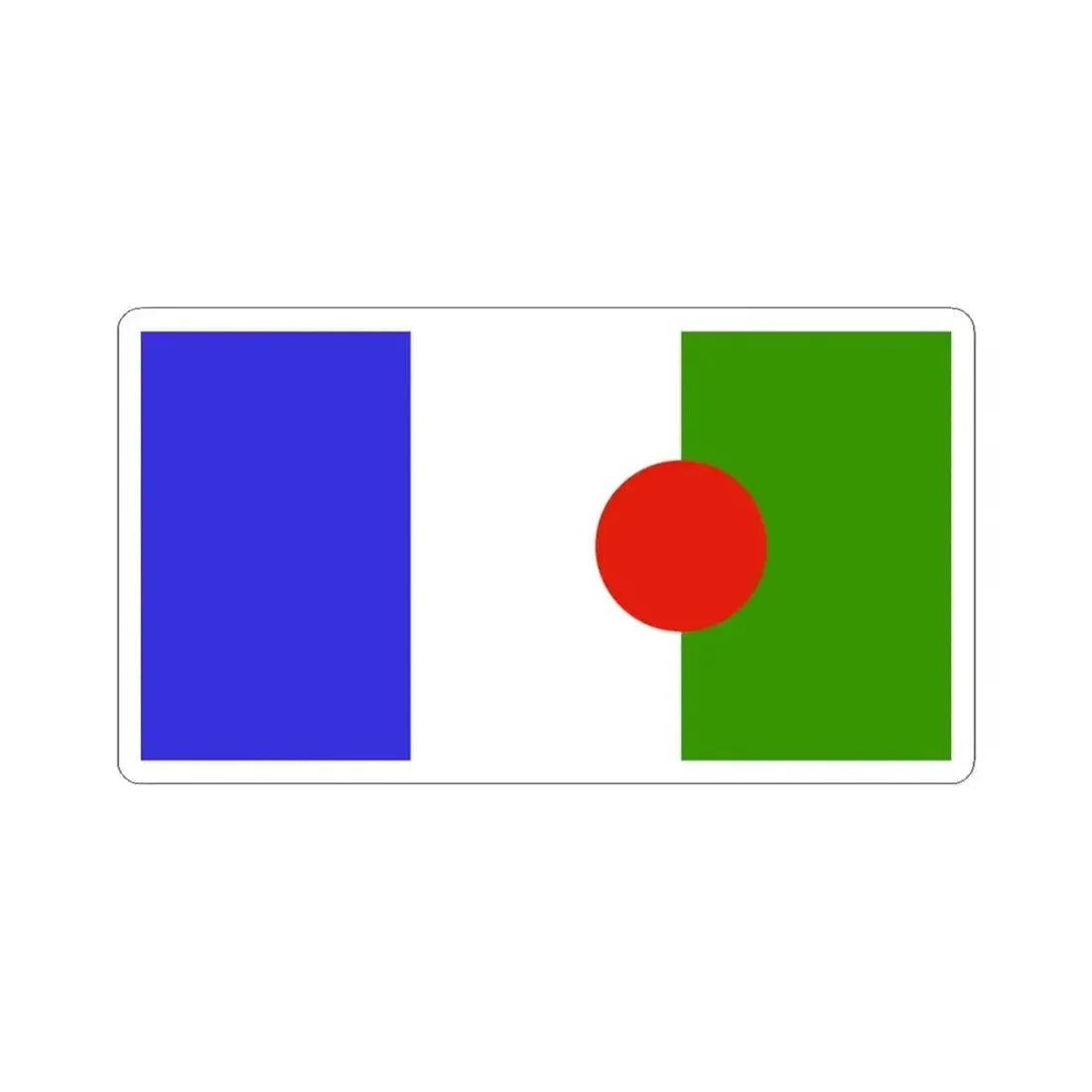 Bandera poble Batwa (Burundi) STICKER Vinyl Kiss-Cut Decal 4 Inch White - The Sticker Space