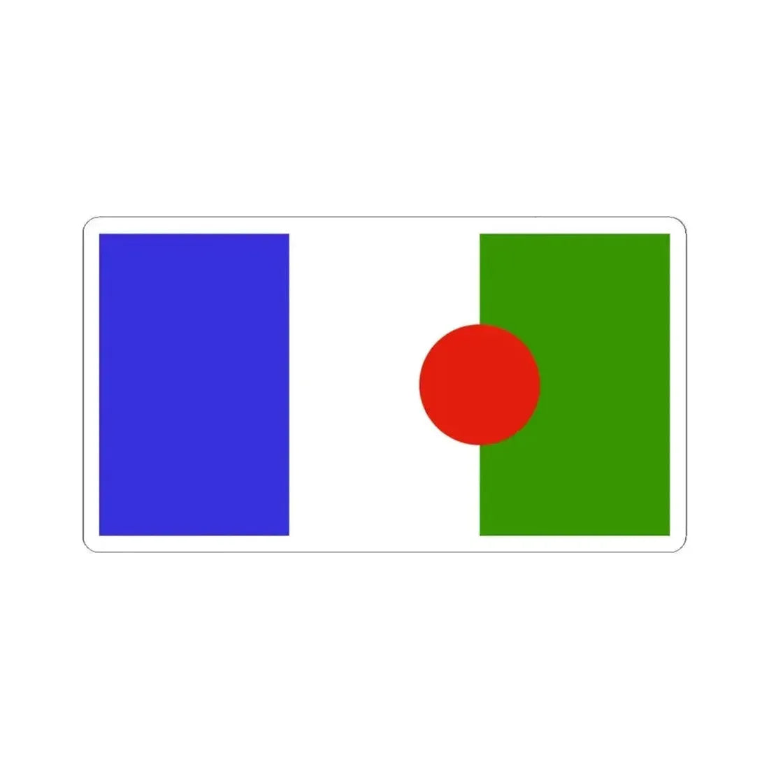 Bandera poble Batwa (Burundi) STICKER Vinyl Kiss-Cut Decal 6 Inch White - The Sticker Space
