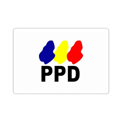 Bandera ppd (Chile) STICKER Vinyl Kiss-Cut Decal 3 Inch White - The Sticker Space