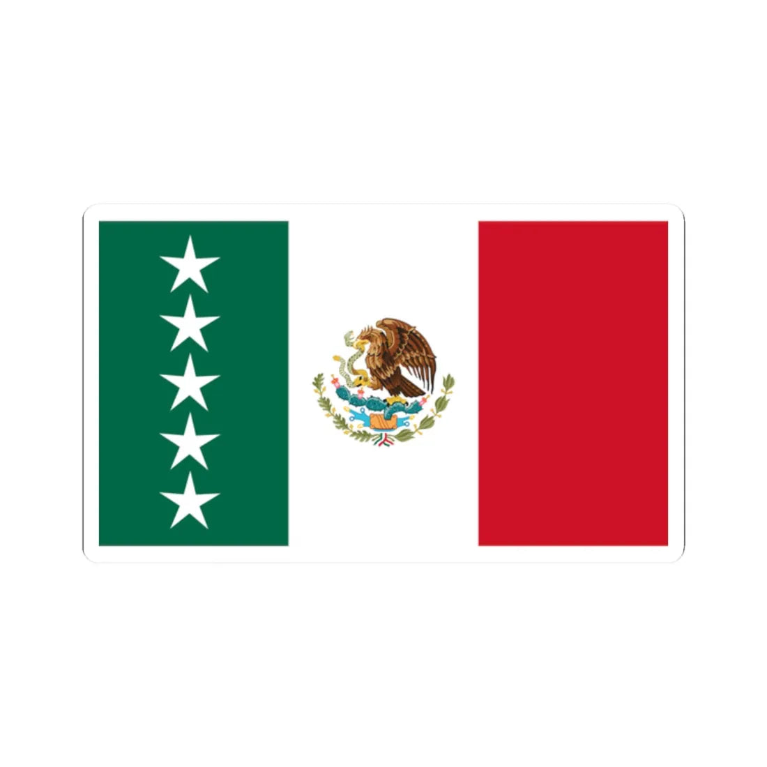 Bandera Presidencial Mexico-comandante supremo (Mexico) STICKER Vinyl Kiss-Cut Decal 2 Inch White - The Sticker Space
