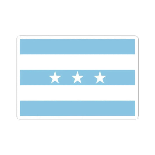 Bandera Provincia Guayas (Ecuador) STICKER Vinyl Kiss-Cut Decal 2 Inch White - The Sticker Space