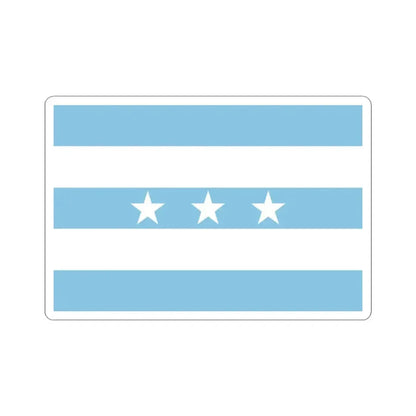 Bandera Provincia Guayas (Ecuador) STICKER Vinyl Kiss-Cut Decal 3 Inch White - The Sticker Space