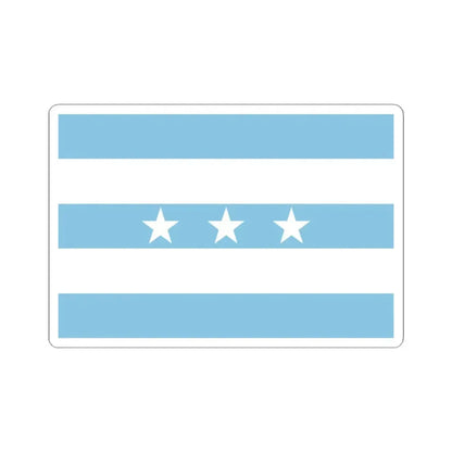 Bandera Provincia Guayas (Ecuador) STICKER Vinyl Kiss-Cut Decal 4 Inch White - The Sticker Space