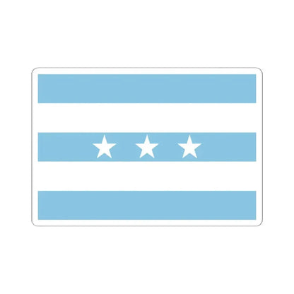 Bandera Provincia Guayas (Ecuador) STICKER Vinyl Kiss-Cut Decal 6 Inch White - The Sticker Space